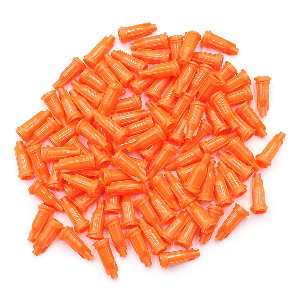 100/300/500pcs Syringe Tip Caps Dispensing Needle Tip Cap multi-color spiral mouth syringe plug