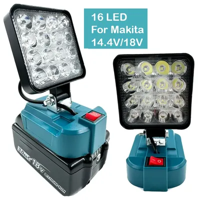 For Makita 14.4V-18V Li-ion Battery Lantern Outdoor Flashlight 3 inch Cordless LED Work Light