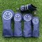 smiling face Golf Club #1 #3 #5 Wood Headcovers Driver Fairway Woods Cover canvas High quality