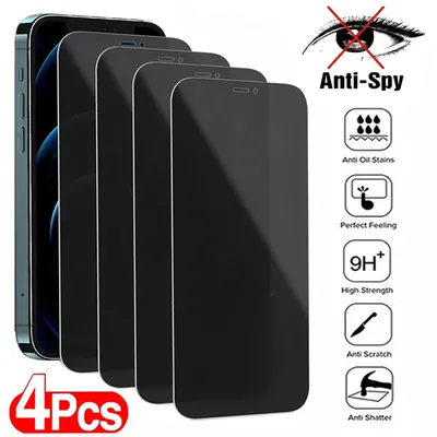 1-4PCS Anti Spy Screen Protector For OPPO A54 A55 A52 A72 A92 A53 A9 A5 2020 A3s A5s A56 A57 A58 A98