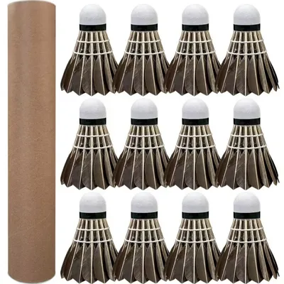 Professional Badminton Shuttlecock Durable Black Goose Feather Badminton Shuttlecock Training Sport
