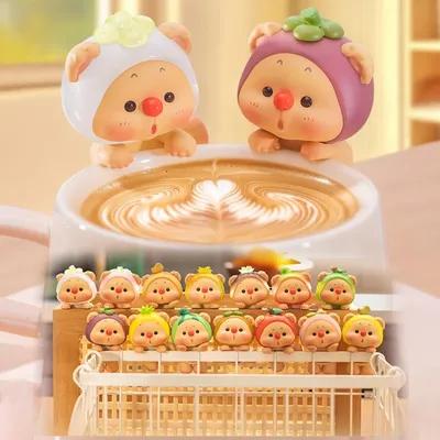 Authentic New Oyo Bear Cub Fruit Power Hipper Series Mini Blind Box Cute Cartoon Trendy Play