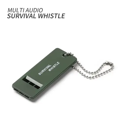 High Decibel Survival Whistle Portable Outdoor Multiple Audio Whistle Camping Emergency Hiking