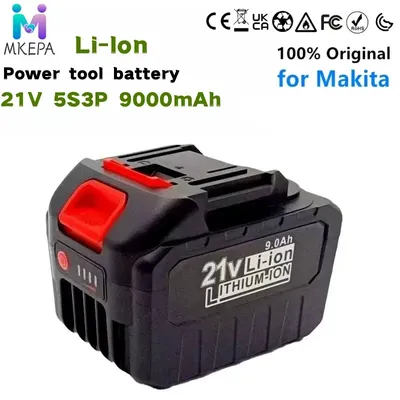 21V 9.0Ah 18650 lithium-ion tool battery, high current, high discharge suitable for replacing