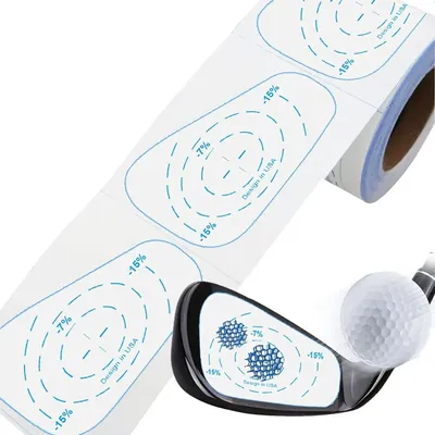 Golf Impact Tape Clubs Labels 200pcs Oversized Training Aid for Irons Driver Woods Ball Hitting