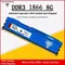 Blue DDR3 RAM 8GB 1600MHZ 1866MHZ 240Pin CL11 DIMMPC3-12800 PC Desktop RAM Memory 1.5V Computer