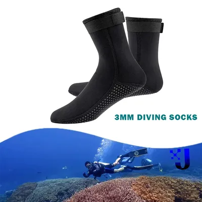 3mm&5mm Neoprene Diving Socks Non-slip Adult Warm Patchwork Elasticity Wetsuit Shoes Surfing Boots