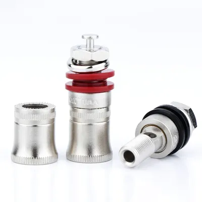 4PCS CMC Speaker Binding Post Niobium Plated Audiophile Amplifier Speaker Terminal Connector Banana
