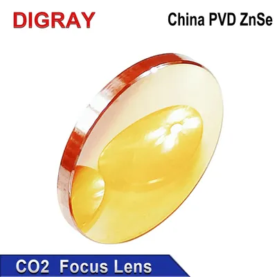 DIGRAY China Co2 PVD ZnSe Focus Lens Dia 12mm 18mm 19.05mm 20mm FL 38.1 50.8 63.5 76.2 101.6mm For