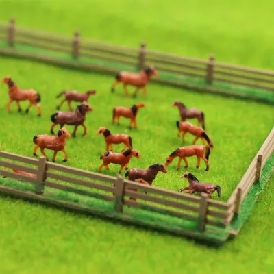 Evemodel AN15002 N Scale 1:160 Farm Animals Model Horses