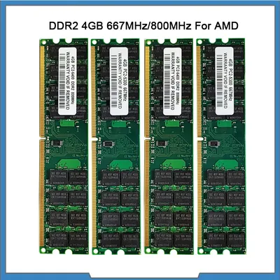 Memoria RAM DDR2 4GB 8GB 667MHz 800MHz PC2-5300 6400 for AMD CPU Chipset Motherboard Memory RAM 240