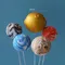 Planet Series Theme Cake Topper Birthday Decoration Universe Space Planet Astronaut Cake Decoration Birthday Party Decor Kids