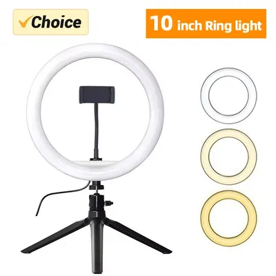 10inch 26cm Selfie Ring Light Photography Fill Lighting Led Ring Lamp for Video Recording Live