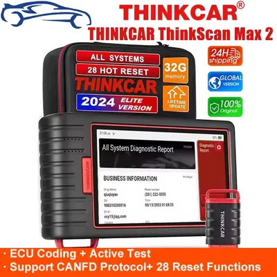 Thinkcar Thinkscan Max2 OBD2 Scanner Professional Full System 28 Reset OBD2 Diagnostic Tool Car