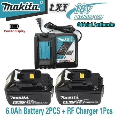 100% Original 18V Makita 6.0Ah Rechargeable Lithium-ion Battery Charger for DTD173 TWO04G DTW700