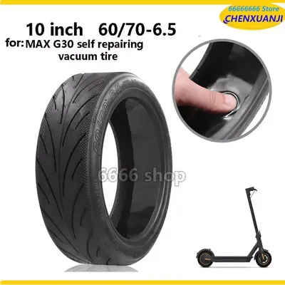10inch 60/70-6.5 Repaired Automatically Tyre Tubeless Tire For Ninebot Max G30/G30D G30LP Electric