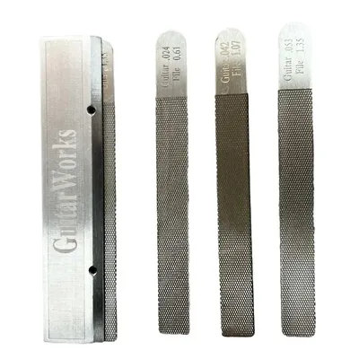 4PCS/Set Guitar Nut Files Fret Crowning Slot Filing Luthier Repair Tool Kit For Guitarists Luthiers
