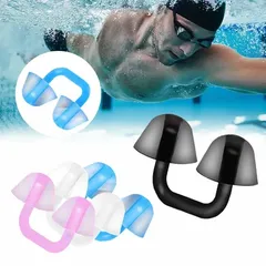 Adults Kids Swimming Nose Plugs Silicone Nose Protector Reusable Waterproof Swim Nose Clip Swimming Diving Surfing Accessories