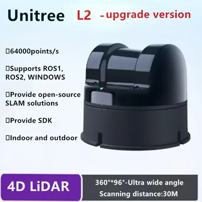 New Unitree L2 Bionic 4D LiDAR sensor 3D Scanner 360° TOF Performance improvement For Robot