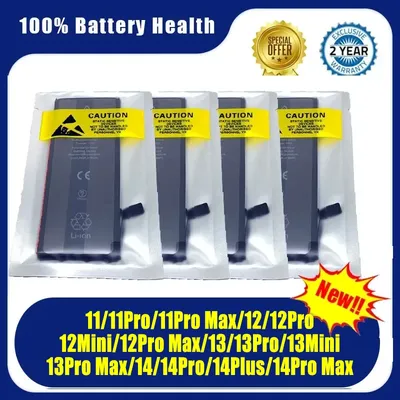 10pcs/Lot 0 Cycle Battery For Iphone 11 12 12mini 13 13mini 14 14Pmax Replacement Battery For 11 12