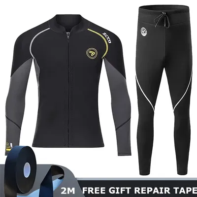 Diving Suit 1.5MM Men Wetsuit Neoprene Underwater Kitesurf Surf Surfing Spearfishing Jacket Pants