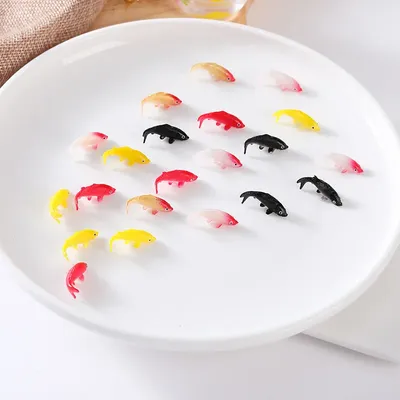 Mini Fish Miniature Model, Fish, Carp, Simulation Animal, Kids Toys, DIY, Decorative Goldfish