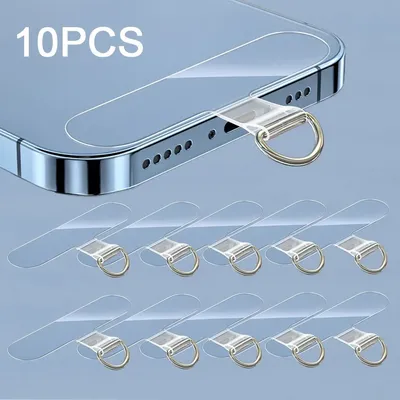 Universal transparent Tpu mobile phone anti loss hanging rope card gasket detachable mobile phone
