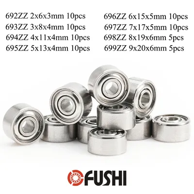5/10pcs 692ZZ 693ZZ 694ZZ 695ZZ 696ZZ 697ZZ 698ZZ 699ZZ Mini Metal Sealed Miniature Bearing Ball