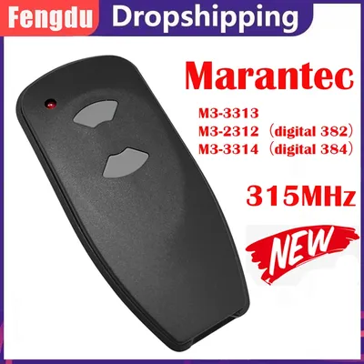 Garage Door Opener Remote Control Duplicator MARANTEC M3-2312 M3-2314 M3-3313 Digital 382 384