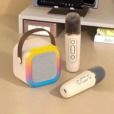 Professional Wireless Microphones Bluetooth Speaker for Gaming KTV Koraoke Live iPhone Samsung
