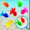 10Pcs Sea Animals Toys Float Gold Fish Toys Assorted Colors Outdoor Pool Game Stress Relief Toy for