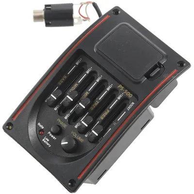 5-Band Tone Controls EQ Equalizer Tuner PS-500 5-Band Acoustic Guitar EQ Preamp Equalizer Pickup