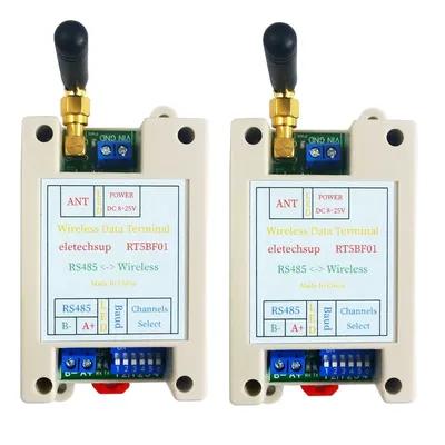 VHF/UHF Radio 426MHz~508.5MHz Wide Range RF UART RS485 Wireless Transceiver Board Modbus RTU