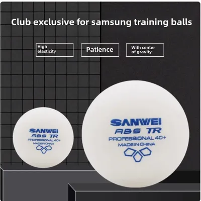 100 pcs Sanwei New Materials Plastic Table Tennis Ball Ping Pong Racket Balls Abs 40+ for Robot