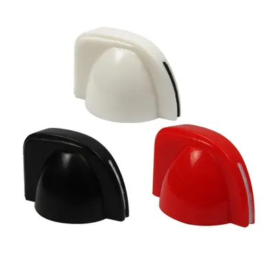 NEW 12PCS Mini Chicken Head Knobs Guitar Amp Amplifier Effect Pedal Knobs Red/Black/White Color