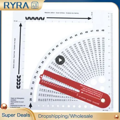 Tool Knitting Calculator Weave Craft Sweater Ruler Double Sided Accessories Counting Frame Counter