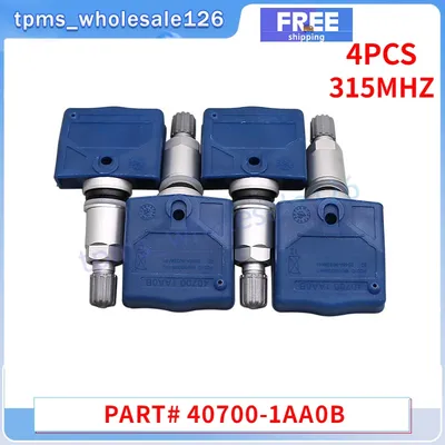 40700-1AA0B TPMS 315MHZ Tire Pressure Monitoring Sensor 4PCS For Infiniti FX35 M45 QX56 Nissan