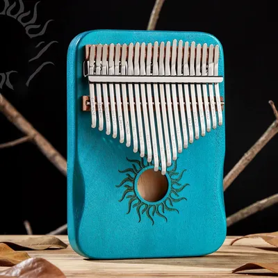 Hluru Kalimba 21 Keys Full Wood Maple 17 Keys Kalimba with Sound Hole Mbira For Beginner Musical