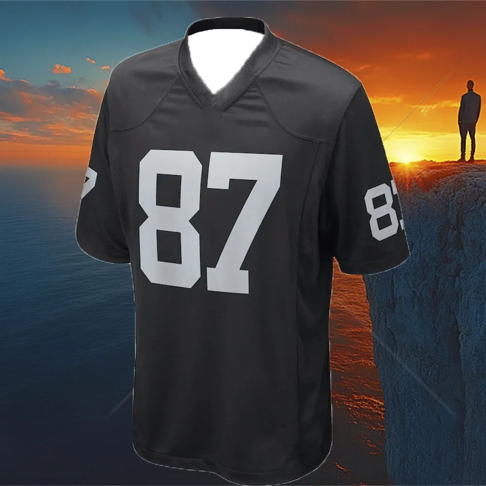 Sportswear Training Jersey Raiders Crosby 98 Number T-shirt 24-25 Summer Adult Las Vegas American Football Jersey Rugby Jersey