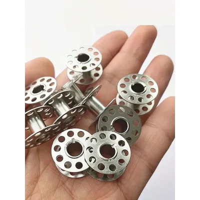 12/24PCS Stainless Steel Sewing Machine Bobbins - Durable Metal Construction for Brother Sewing Machine, Essential Sewing Craft