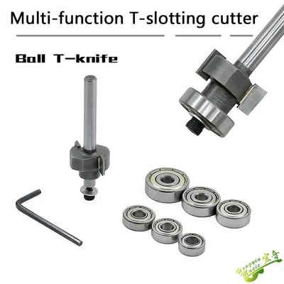 Guitar trim cutter Trim cutter Ball T-cutter with bearing trim cutter trim tool