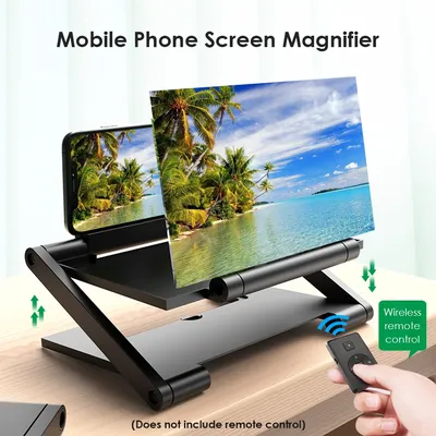 14'' 3D HD Cell Phone Screen Amplifier Folding Mobile Phone Magnifying Glass HD Projector Screen