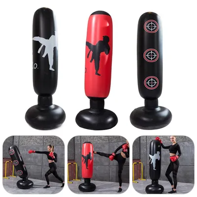 Boxing Punching Bag Boxing Muay Thai Inflatable Boxing Bag Training Pressure Relief Exercise