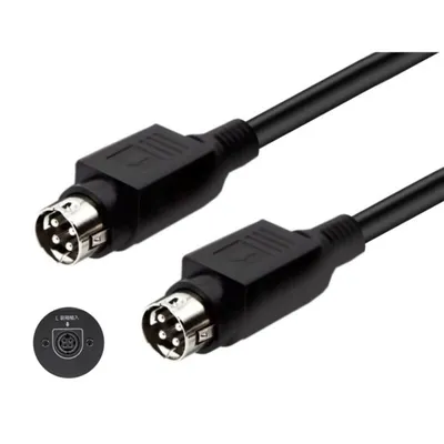 4Pin DIN Male Connectors Cable for R1700BTR1600TIII 4Pin Speaker Cord Lossless Sound Wire Widely Used Wire Replacement