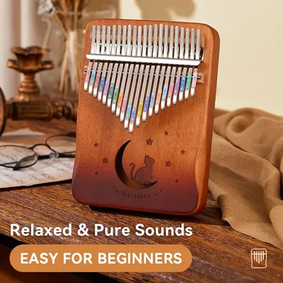 21-Key Cat Thumb Piano Kalimba Set - Beginner Friendly Finger Piano, Perfect Birthday Gift Piano