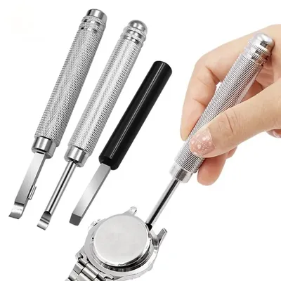 1Pcs Metal Repair Tool Pry Tool New Press Battery Change Back Case Remover Remover Screw For Watchmaker Watch Back Case Opener