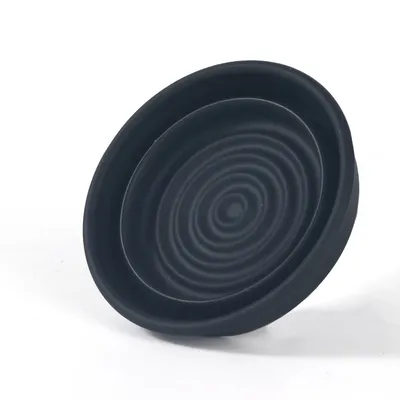 Yaqi Black Color Collapsible Silicone Shaving Bowl For Travel
