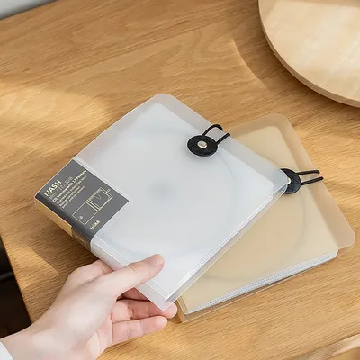 Transparent Color Plastic Disc CD Case DVD Holder Wallet Storage Bag Organizer Cover Bag Box CD DVD