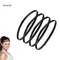 5pcs Non-Slip Elastic Sports Hair Band Black Stretchy Sports Headband Yoga Running Cycling Headband Women Girls Fitness Headband