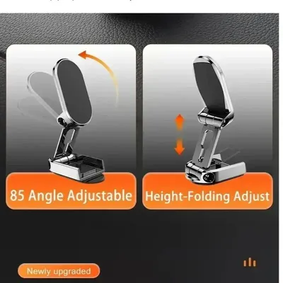 1080 Magnetic Car Phone Holder Magnet Smartphone Support GPS Foldable Phone Bracket in Car For